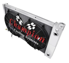 KR 3 Row DP Radiator 28",14" Fans,1.25,1.5 for 1967,1969-1972 C/K Series LS