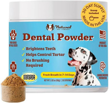 Dental Powder for Dogs Freshens Breath Helps Reduce Plaque Tartar, Natural