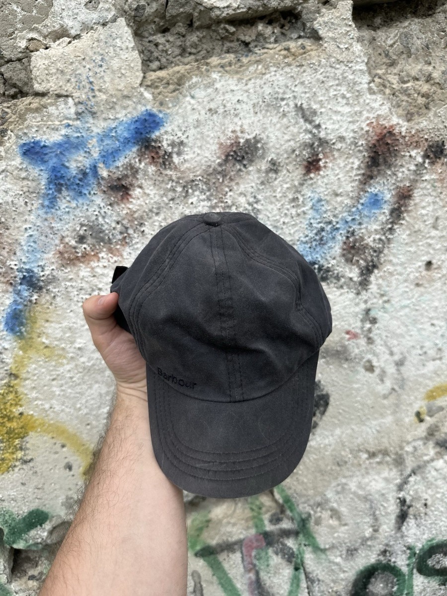 Barbour Mens Wax Sports Cap Baseball Sage Black Waterproof One Size View 5