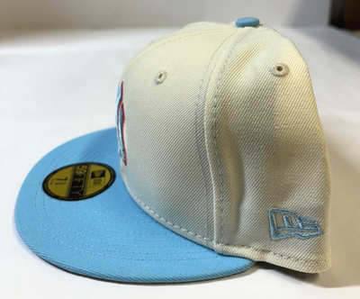United States of America Embroidered Baseball Cap - Cream and Light Blue Custom Name Hat USA 250th 1776-2026 Anniversary Baseball Cap  main image 3
