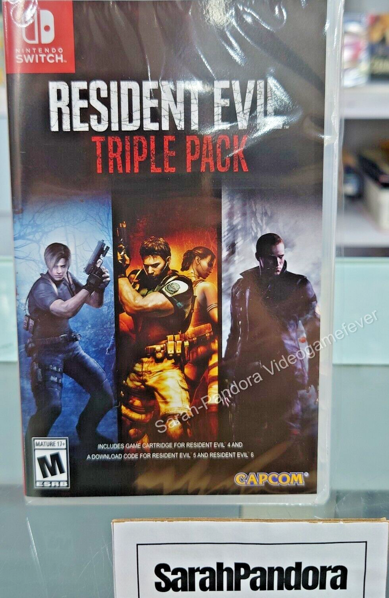Resident Evil 4 5 6 Triple Pack Nintendo Switch Game New Sealed