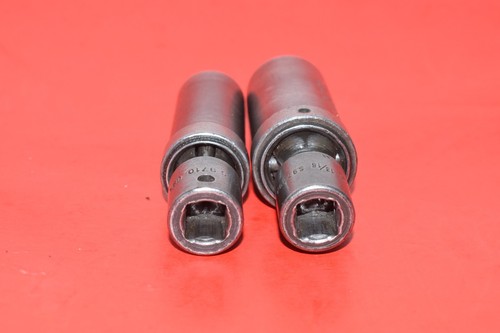 Snap-On 3/8" Drive Universal 5/8" & 13/16" Deep Spark Plug Impact Swivel Sockets - Picture 3 of 7