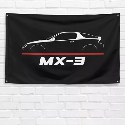 For Mazda MX-3 1991-1998 Enthusiast 3x5 ft Flag Banner Birthday Gift