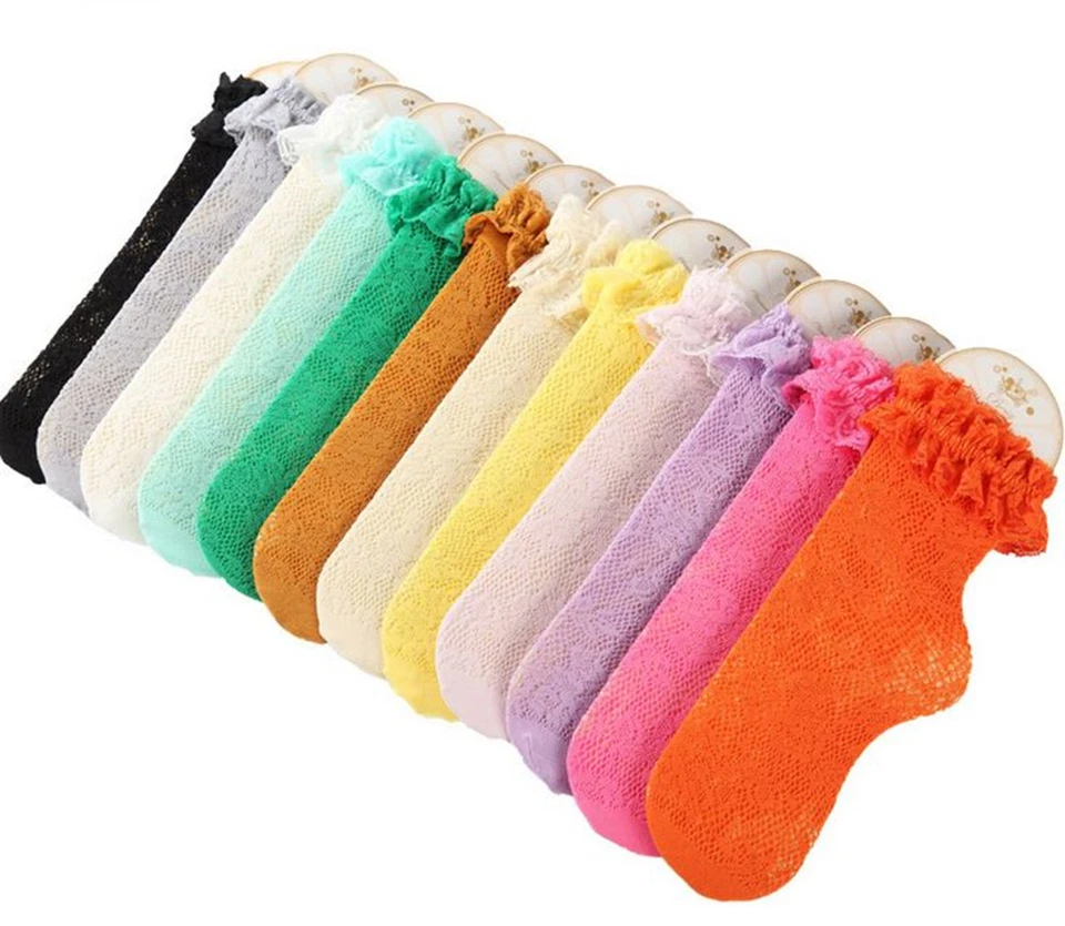 Women Lady Girls Ankle Fancy Fairy Retro Lace Ruffle frilly princess Short Socks - image 3 of 4