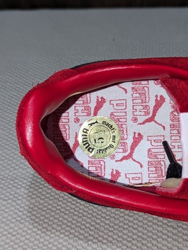 Size 5.5 - New Puma Men's Macht's Mit Qualitat Suede Red Classic + Sneakers / - Picture 15 of 20
