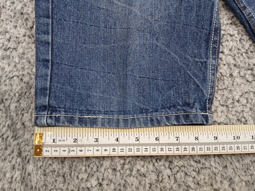 Makaveli Marke Vintage Denim Shorts Herren Größe 12 blau Tupac Y2K Baggy bestickt - Bild 11 von 14