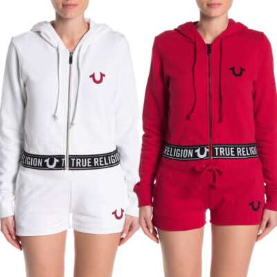 true religion womens zip up hoodie