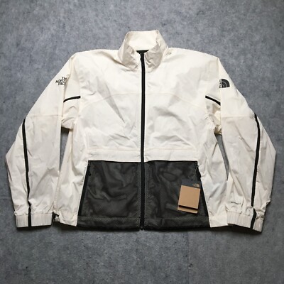 North Face 2000 Mountain LT Wind Jacket Mens Medium M Dune White WindWall Ultra