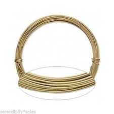 ALUMINUM CRAFT Jewelry WIRE GOLD 45 ft ~ 18 Gauge ~ Light + Flexible Non-Tarnish