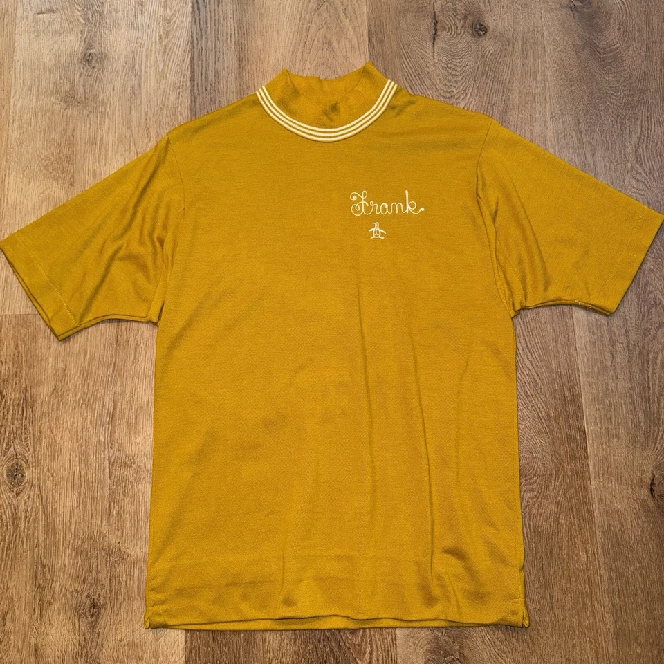 Vtg 50s 60s Chain Stitch Shirt Mens Penguin Grand Slam Bowling Monterey CA Small - Image 2 of 4