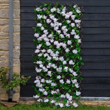 1.8m Artificial Garden Trellis Cherry Blossom Flower Wall Outdoor Privacy Screen