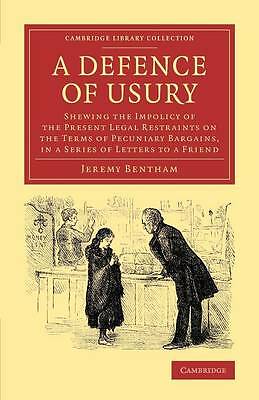 A Defence of Usury Bentham Paperback Cambridge University Press 9781108066945