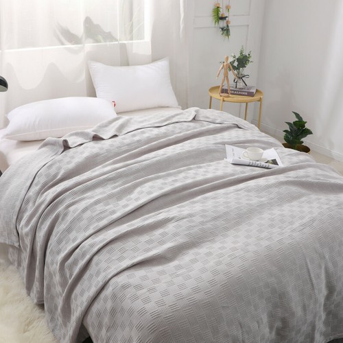 Blanket Cotton gauze knitted blanket air conditioning quilt bed cover bed sheet - Picture 4 of 12