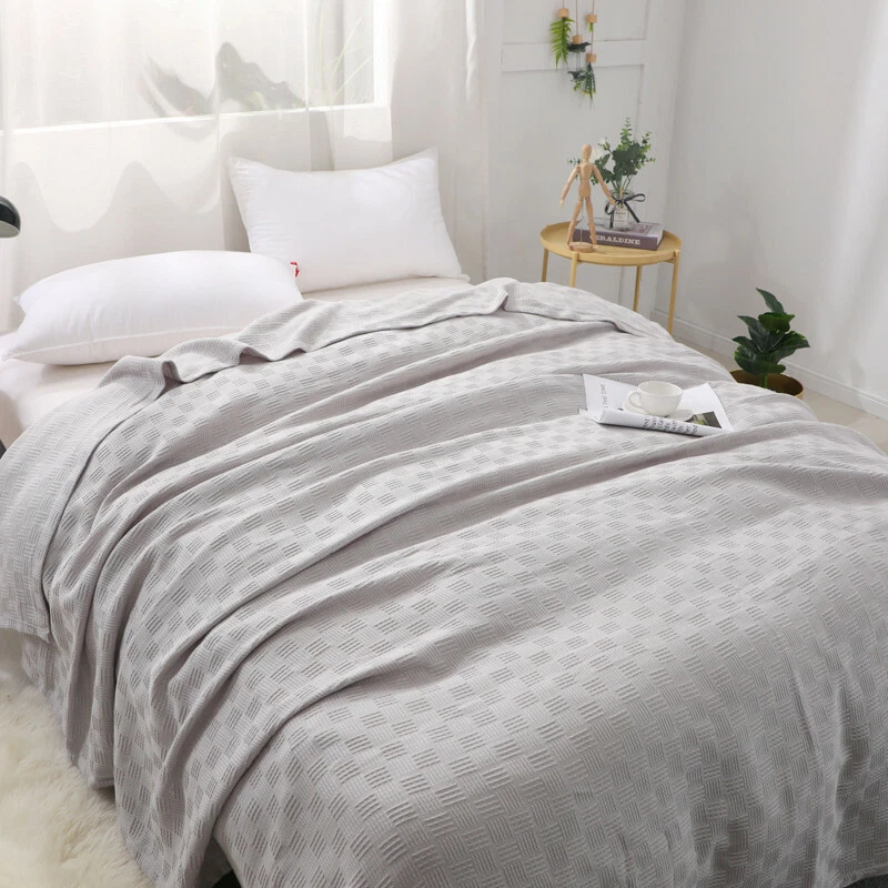 Blanket Cotton gauze knitted blanket air conditioning quilt bed cover bed sheet - Image 4 of 4