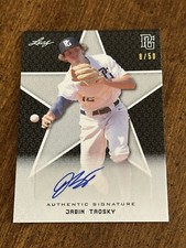JABIN TROSKY 2020 LEAF PERFECT GAME BLACK AUTOGRAPH #8/50 OREGON STATE