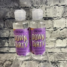 Perfectly Posh DOWN WITH DIRTY Gel Hand Cleanser Sealed 5 oz Bottle Lot of 2