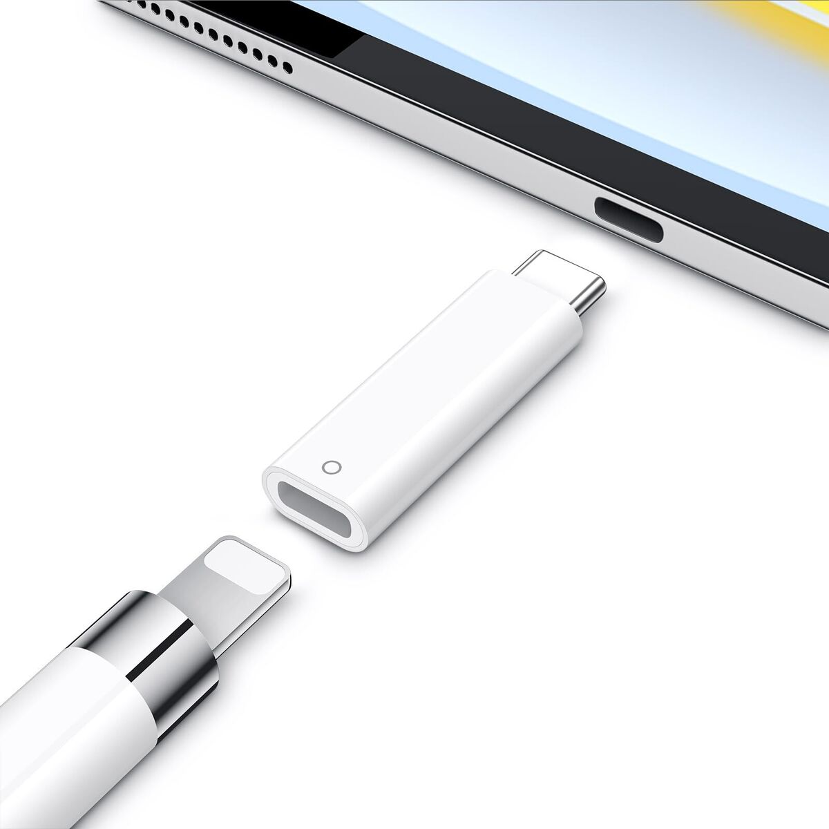 USB C Pencil Adapter for Apple Pencil 1st Generation, USB-C to for Lightning USB C Pencil Adapter for Apple Pencil 1st Generation, USB-C to for Lightning