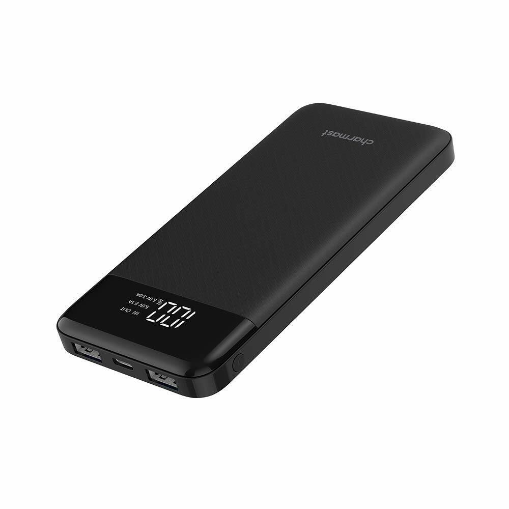 Batterie Externe 10000mAh PowerBank USB C Chargeur Portable Écran LED Téléphone et Tablette