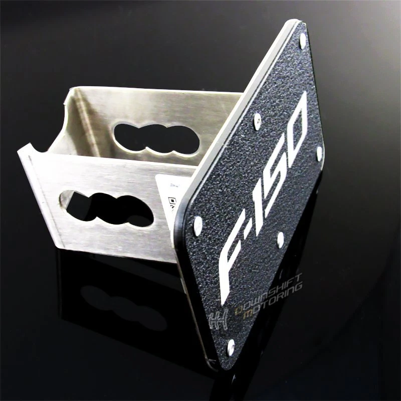 Cubierta de enganche de acero inoxidable negro resistente receptor de remolque de 2" para Ford F150 Foto 2 de 4