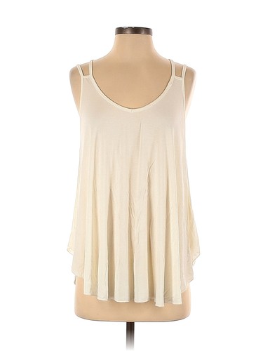 Haut Femme Basic Edition Sans Manches Vert à Encoche V - Taille M - 100% Coton