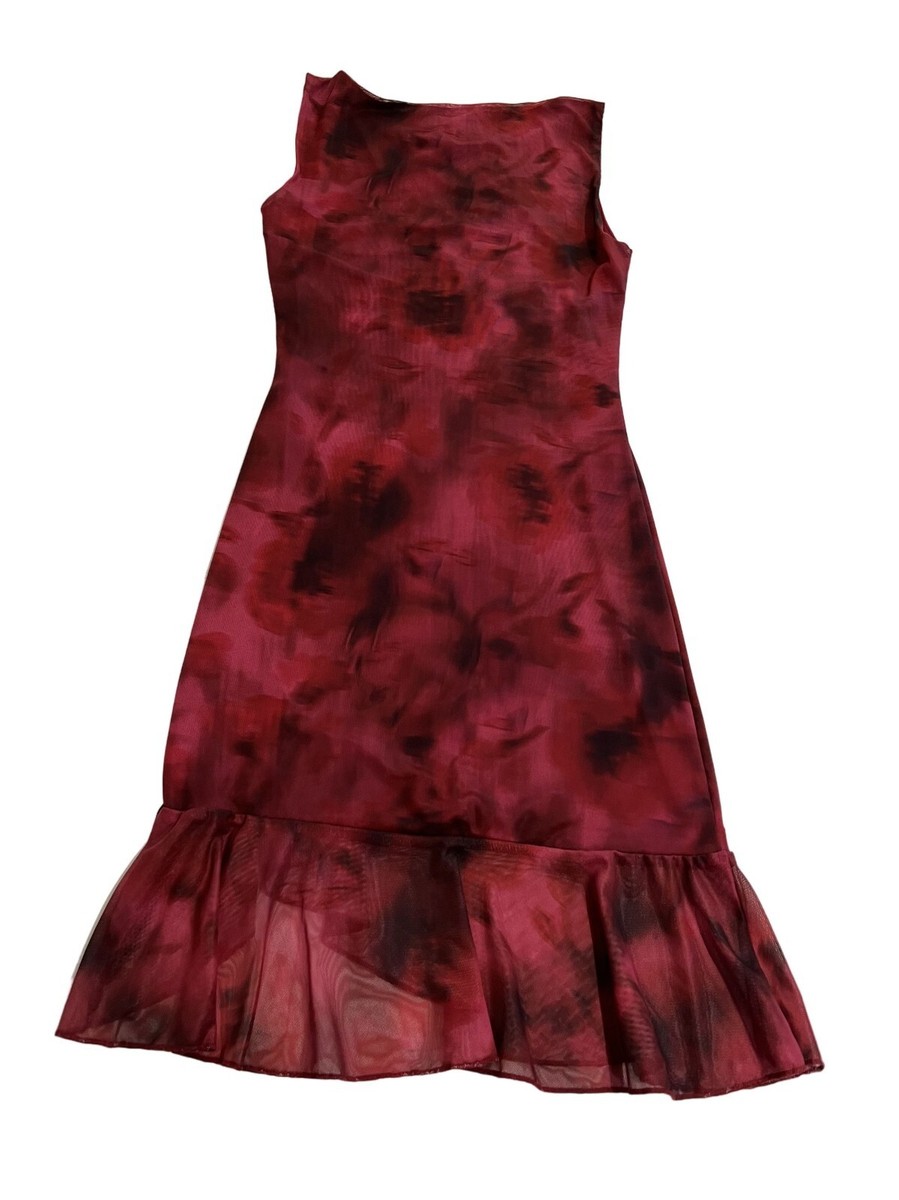 Princess Polly Molita Ruffle Hem Mini Dress in Red