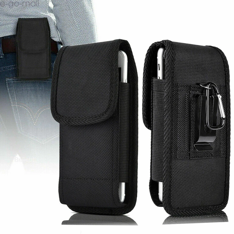 Vertical Holster Belt Clip Carrying Case Pouch for iPhone XS Max/14 Pro Max Plus - Image 2 of 4
