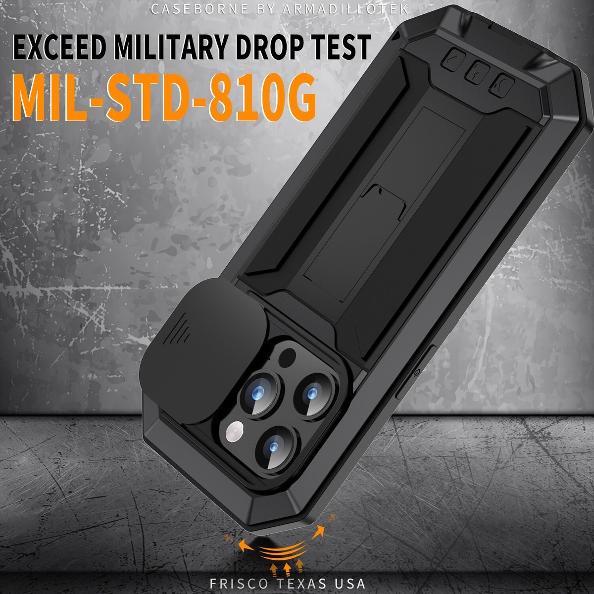 For IPhone 15 Pro Max Armor Cover Case With Screen Protector, With - View #5