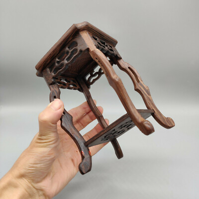 5.75'' Wooden Stand Practical Decor Small Square Semi Cascade Bonsai Display