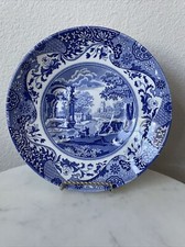 Spode Blue Italian Room Collection Design c 1816 Soup Cereal Bowl 8.75  England