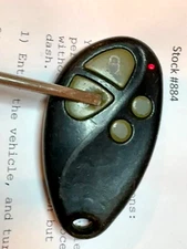 1-CODE ALARM KEYLESS REMOTE ELVATDB RED LIGHT 4-BUTTON car starter key fob entry