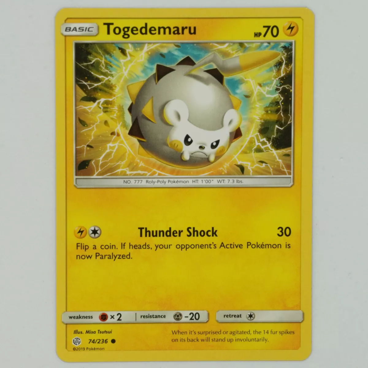 Togedemaru, Eclipse Cósmico, Banco de Dados de Cards do Estampas  Ilustradas