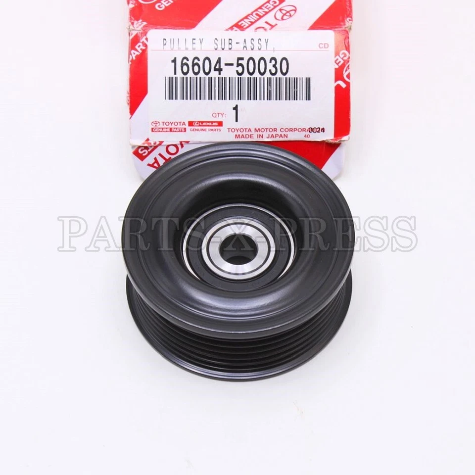16604-50030 OEM TOYOTA LEXUS GS430 LS400 SC430 ACCESSORY DRIVE BELT IDLER PULLEY - Imagem 2 de 4