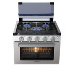 17 in. RV Propane Range Electronic Igniter Gas Oven 3-Burner Cooktop Compact CSA — photo 1