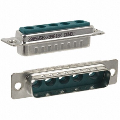 3005W5PXX99A10X, D-Sub Kombi-Steckverbindergehäuse, 5 Positionen, Steckerkontakte, Stecker