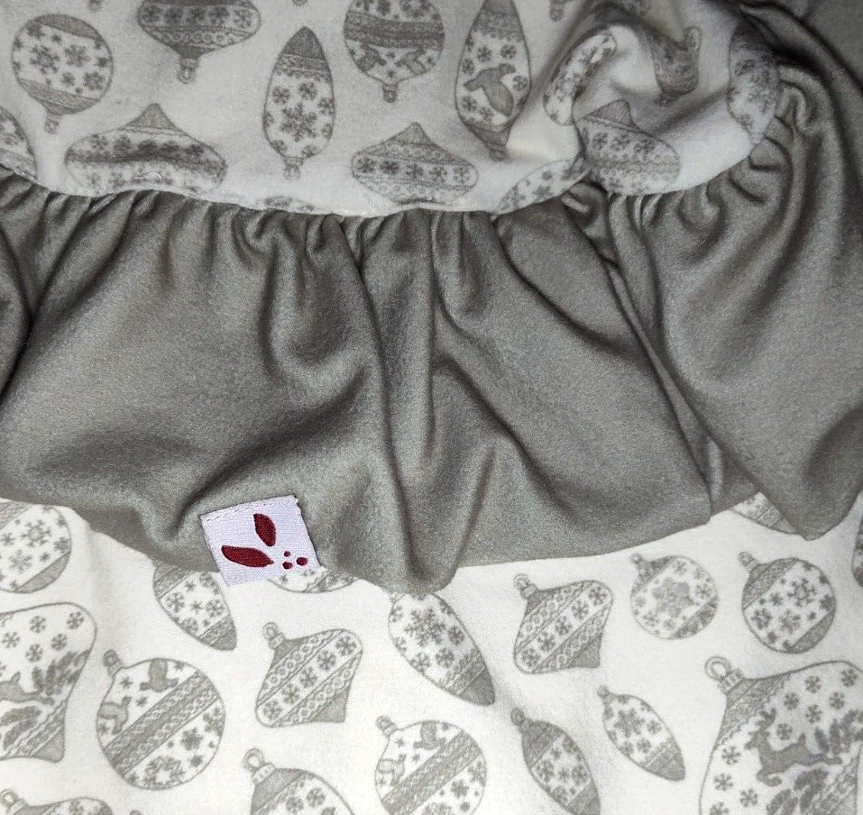 Мягкое бежевое зеленое праздничное одеяло с оборками Sweethoney Baby Dreamer 51 дюйм - Изображение 3 из 4