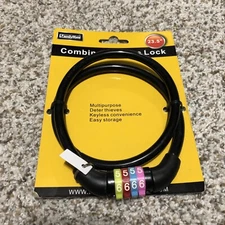 Family Maid 23.5” combination bike lock  Sealed.
