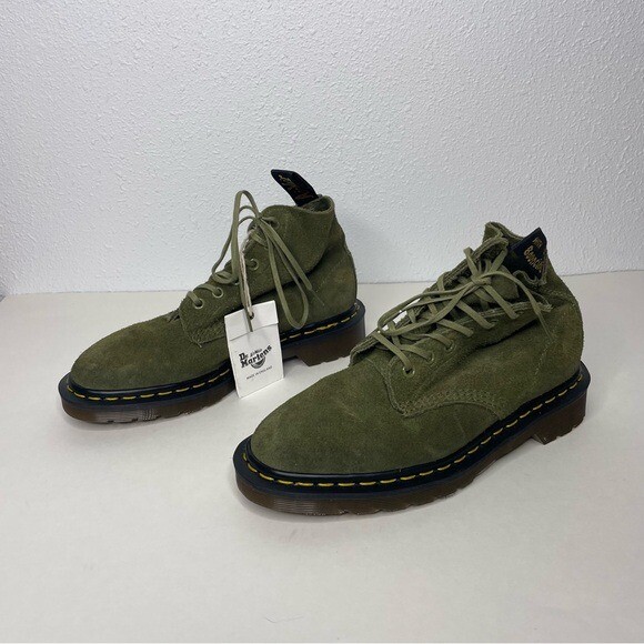 【Dr.Martens】 ★ Jorgie Desert Suede ★ Green Dr Martens Made In England Jorge Desert Oasis Suede - 30669385