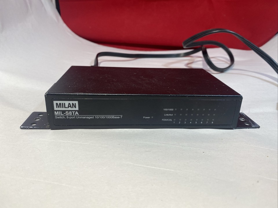 Milan Technology MIL-S8TA 8 Port Unmanaged 10/100/1000Base-T Switch | eBay