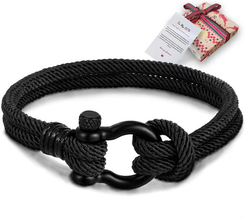 To My Son Bracelet from Mom and Dad for Men,Birthday Gifts for Men,Inspirational