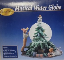 Vintage Special Times Deluxe Musical Water Globe W/ Revolving Base 10" NIB