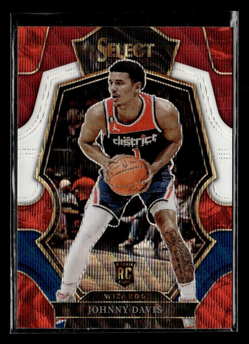 2022-23 Panini Select #191 Johnny Davis Tri-Color Prizms card