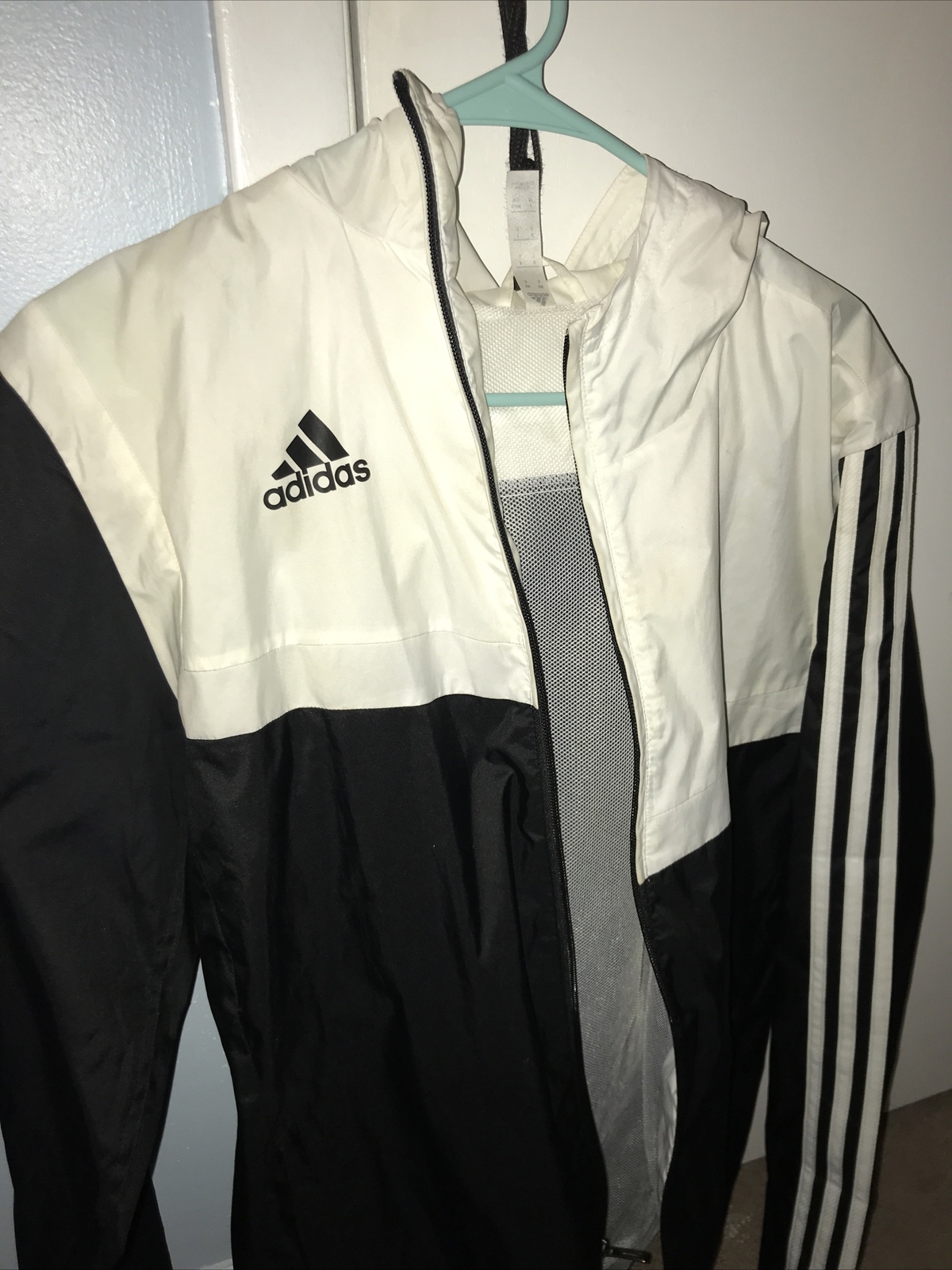 adidas blackbird navy & green packable windbreaker jacket