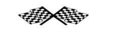 4" checkered racing flags bumper sticker decal usa made