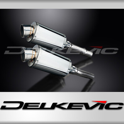 Ducati Monster 620 02-06 Delkevic Slip On 9'' Oval Stainless Exhaust Muffler Kit
