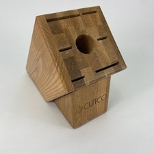 CUTCO Knife Block 7-Slot Oak Wood USA Made