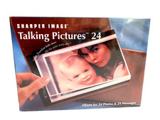 SHARPER IMAGE TALKING PICTURES 24-Photo Album for 24 Photos and 24 Messages NIB
