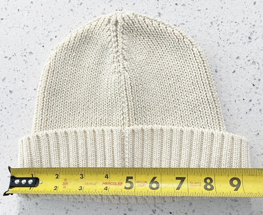 Gorro tejido plegable de moda Adidas blanco/crema claro para mujer talla única Foto 3 de 4