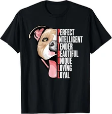 Pitbull Proud Pitbull Owners Top Men Women Gift T-Shirt