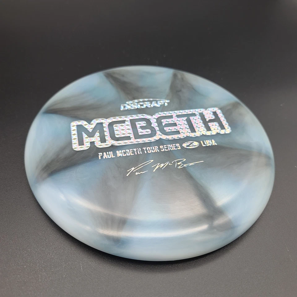 Discraft Z Luna 170-2g 2020 McBeth Tour Series Black Blue Smoky Swirls Rare - Image 2 of 4