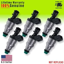OEM Bosch Set of 6 Fuel Injectors For Mercedes-Benz E320: 1994 - 1995 3.2L I6